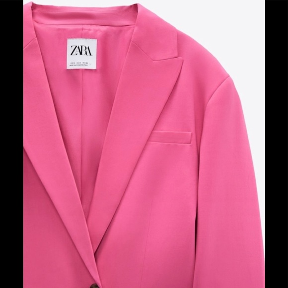 ZARA Oversized Blazer Pink Size Xs,  Small - Picture 16 of 16